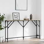 vidaXL Table console chêne sonoma 140x23x75 cm bois d'ingénierie