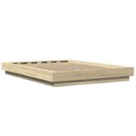 vidaXL Cadre de lit chêne sonoma 120x200 cm bois d'ingénierie
