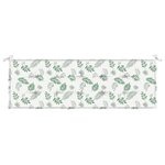 vidaXL Coussin de banc de jardin motif de feuilles 150x50x3 cm