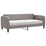 vidaXL Lit de jour avec matelas taupe 80x200 cm tissu