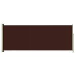 vidaXL Auvent latéral rétractable de patio 117x300 cm Marron