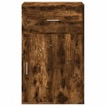 vidaXL Armoire de rangement chêne fumé 56 5x39x90 cm bois d'ingénierie