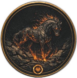 Monnaie IGNITION Awakening Horse Five Horses Of Fire 1 Oz Argent 1$ USA 2026