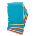 Intercalaires Polypropylène Recyclé Forever® 12 Positions - A4 - Couleurs Assorties - X 15 - Exacompta