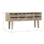 vidaXL Buffet 140x30x60 cm Bois de manguier massif