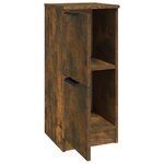 vidaXL Buffets 2 Pièces Chêne fumé 30x30x70 cm Bois d'ingénierie