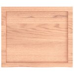 vidaXL Étagère murale marron clair bois chêne massif traité