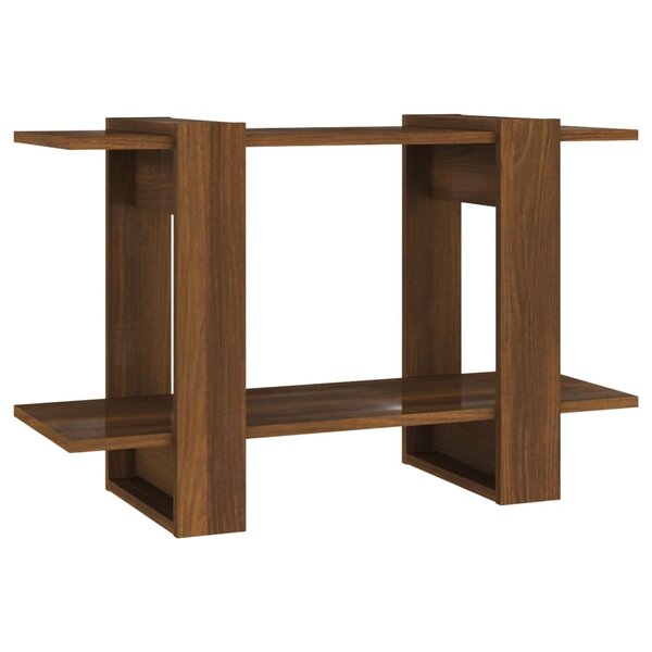 vidaXL Bibliothèque/Séparateur de pièce Chêne Marron 80x30x51 cm