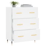 vidaXL Buffet blanc 69 5x34x90 cm bois d'ingénierie