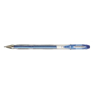 Roller encre gel Signo UM120SP pointe large 1mm Bleu Pailleté x 12 UNI-BALL