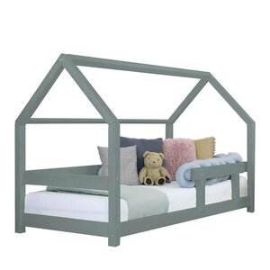 Lit cabane enfant TERY 70 x 160 vert sauge