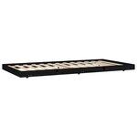 vidaXL Cadre de lit Noir 100x200 cm Bois de pin massif