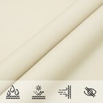 vidaXL Voile de parasol tissu oxford carré 3x3 m crème