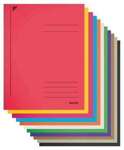 paquet de 25 chemises à lamelle Fresh, format A4, carton, orange, en LEITZ