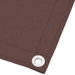 vidaXL Écran de balcon marron 120x700 cm 100  polyester oxford