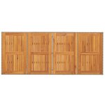 vidaXL Table de jardin avec dessus en bois d'acacia beige 190x80x74 cm