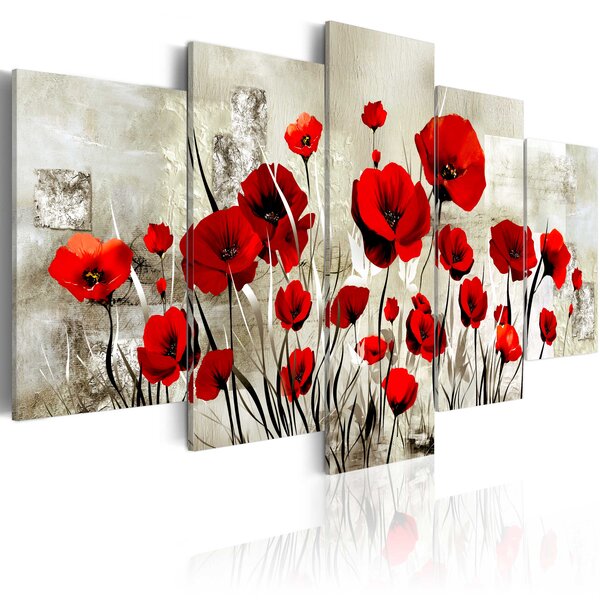 Tableau - сhamp bordeaux l x h en cm 100x50