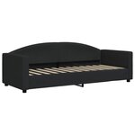 vidaXL Lit de repos noir 80x200 cm tissu