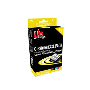 Canon pgi-580xl cli-581xl pack de 5 cartouches compatibles c-580 581xl upprint