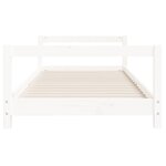 vidaXL Cadre de lit pour enfants blanc 80x200 cm bois de pin massif