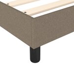 vidaXL Cadre de lit Taupe 90x200 cm Tissu