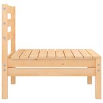 vidaXL Canapés centraux de jardin 2 Pièces Bois de pin massif