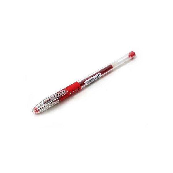 Stylo à bille G1 GRIP pointe fine encre gel rouge x 12 PILOT