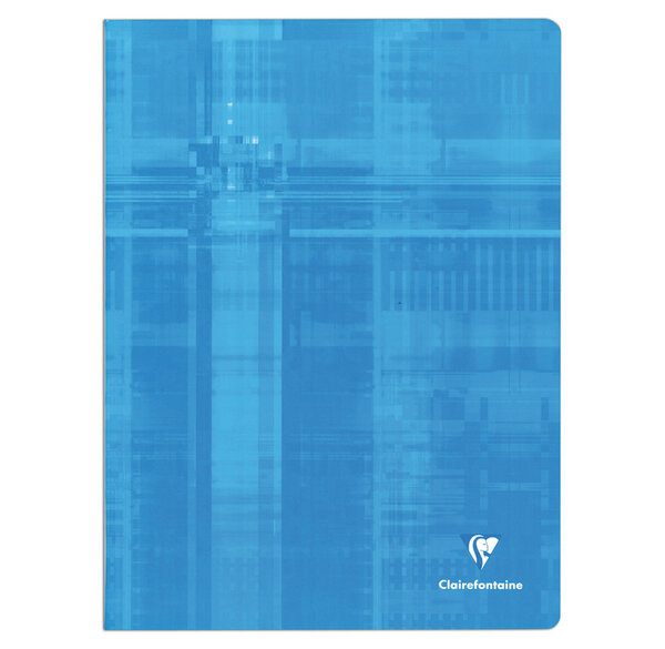 Cahier piqûre avec Seyès grands carreaux 24 x 32 cm 192 pages Coloris aléatoire CLAIREFONTAINE