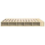 vidaXL Cadre de lit chêne sonoma 180x200 cm bois d'ingénierie