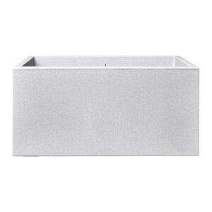 Bac à fleurs - Gris - 59 x 30 x 29 cm - 100 recyclé