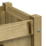 vidaXL Jardinière 31x31x31 cm bois de pin imprégné