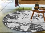Tapis de salon Moderne 120 x 120 cm - Gris