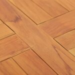 vidaXL Dessus de table Bois de teck solide Rond 2 5 cm 40 cm