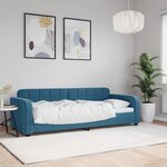vidaXL Lit de repos bleu 80x200 cm velours