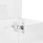 vidaXL Ensemble de meubles de salle de bain 4 Pièces blanc brillant