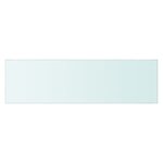 vidaXL Panneau pour étagère Verre transparent 70 x 20 cm