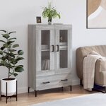 vidaXL Buffet haut sonoma gris 69 5x31x115 cm bois d'ingénierie