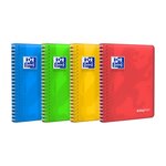 Cahier Spirale EASYBOOK 17x22cm 160p 90g Grands Carreaux Coloris Aléatoire OXFORD