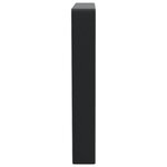 vidaXL Supports d'étagères pour lavabo 2 Pièces noir trapèze acier