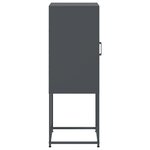 vidaXL Buffet haut anthracite 36x39x107 cm acier