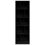 vidaXL Bibliothèque noir 57x28 5x174 cm bois d'ingénierie