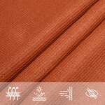 vidaXL Voile d'ombrage 160 g/m² Orange 2x5 m PEHD