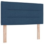 Cabeça de cama vidaXL Design Lignes Bleu 80 cm Tissu