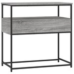 vidaXL Table console sonoma gris 75x40x75 cm bois d'ingénierie
