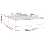 vidaXL Sommier à lattes de lit avec matelas Bleu 140x200 cm Tissu