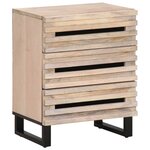 vidaXL Table de chevet 50x34x62 cm bois de manguier solide