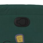 vidaXL Fauteuil de massage inclinable vert foncé velours