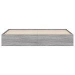 vidaXL Cadre de lit à tiroirs sonoma gris 180x200 cm bois d'ingénierie