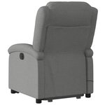 vidaXL Fauteuil de massage inclinable Gris foncé Tissu
