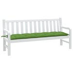 vidaXL Coussin de banc de jardin vert mélangé 180x50x7 cm tissu